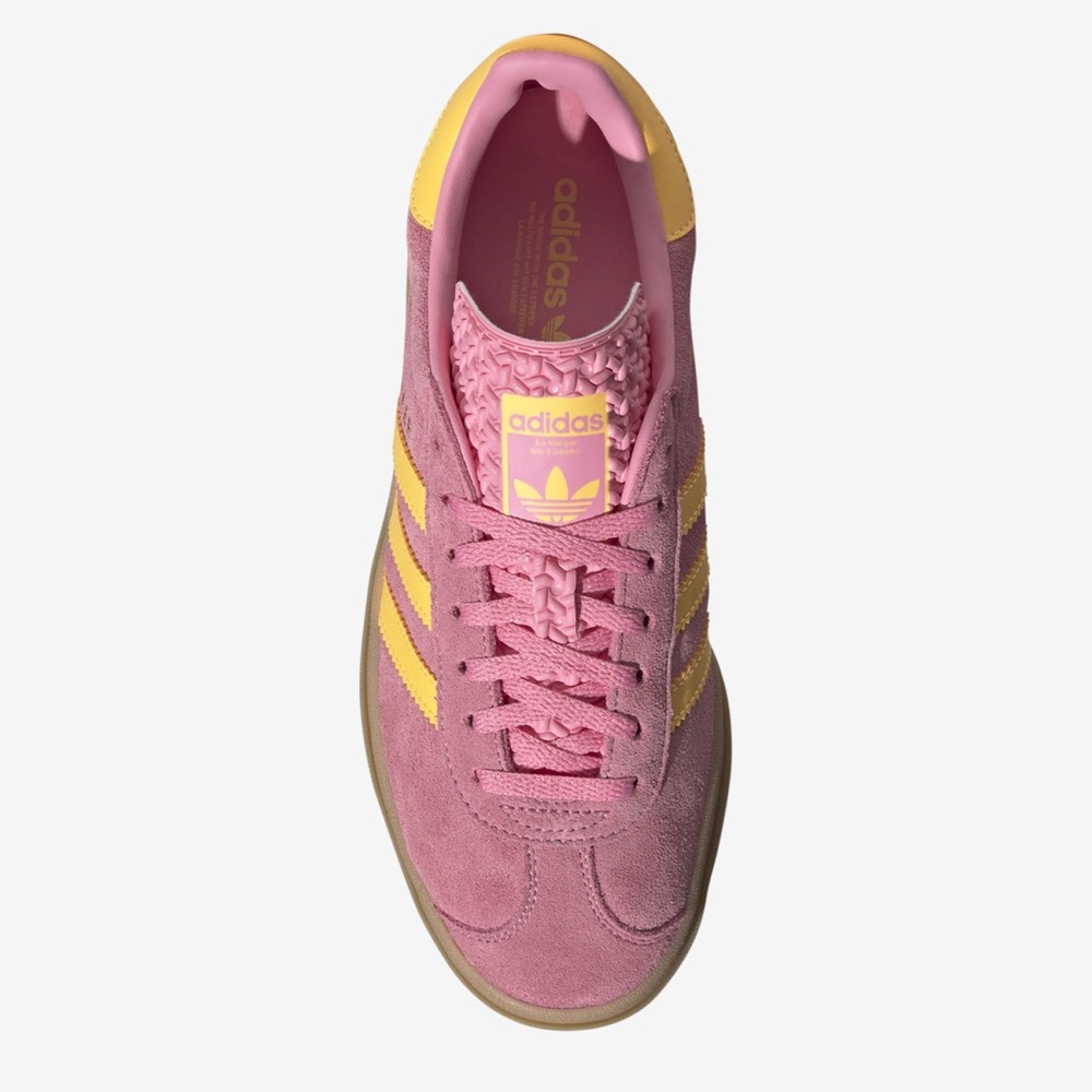 Adidas Gazelle Bold W Pink with Yellow Accents - Picture 3 of 8